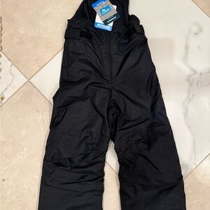 Columbia Toddler Snowslope II Black bib snowpants size 2t new with tags